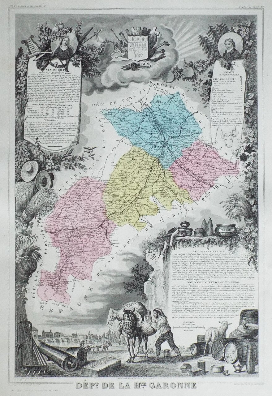 Map of Garonne, Haute